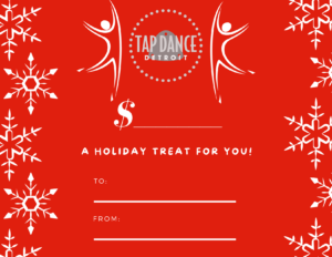 Gift Cards for Tap Dance Detroit
