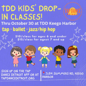 Kids Drop In Dance Classes at Tap Dance Detroit Keego Harbor